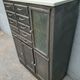 Dentist furniture 9 drawers and 3 doors patina graphoite on white marble
