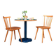 Round bistro table with tulip base in Art Deco style from the 1990s.