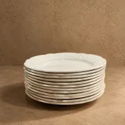 Set of dessert plates Digoin & Sarreguemines, France, circa 1950