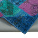 Tapis turc fait à la main 205 cm x 300 cm patchwork bleu