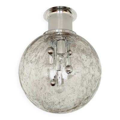 Lampe Flush en Verre de Glace par Doria