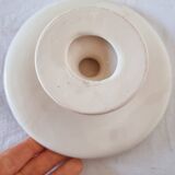 Vintage Italian raised plate in hand-painted ceramic.