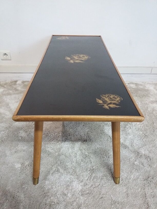 Table low vintage compass