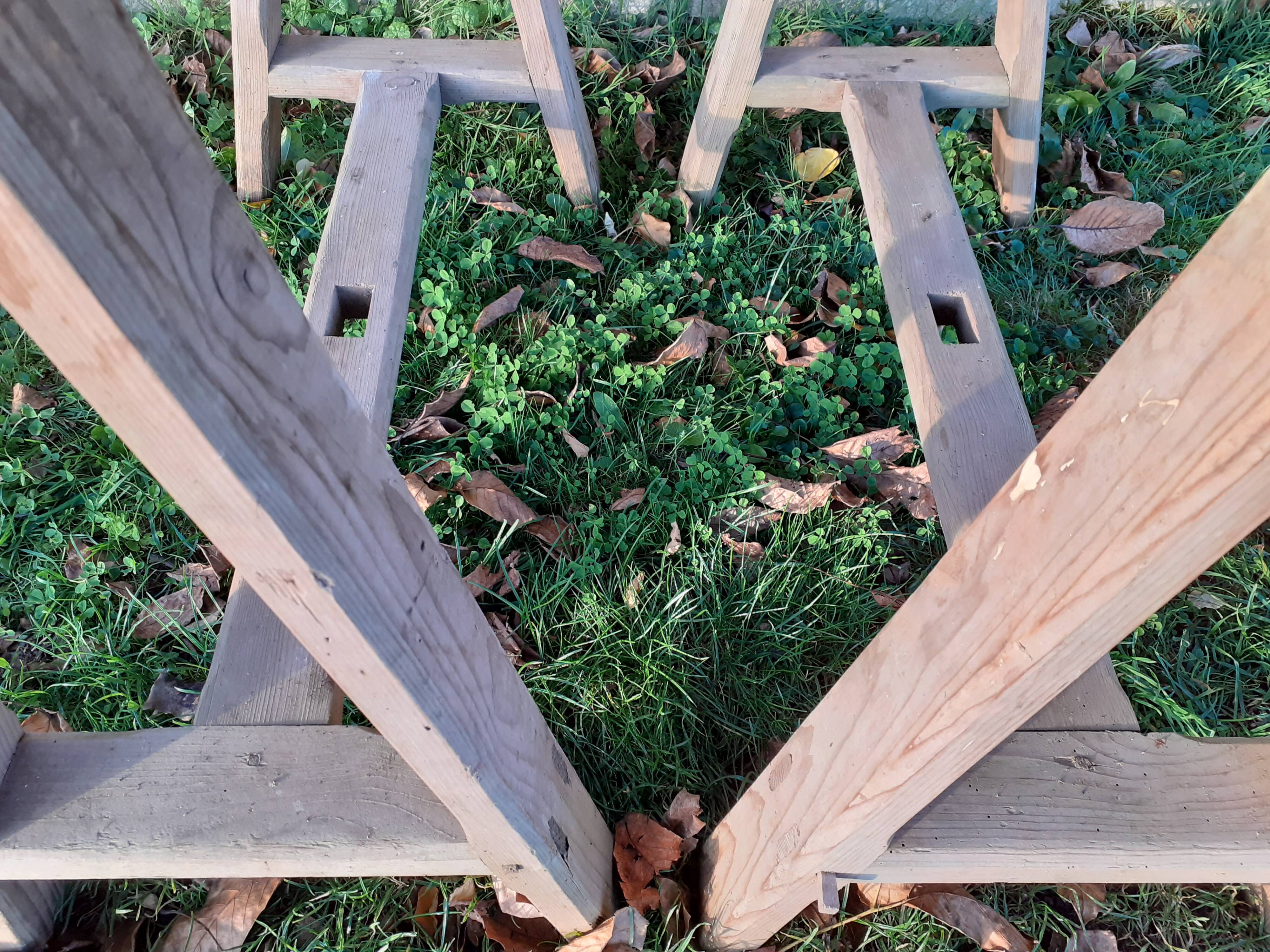 Vintage trestle desk