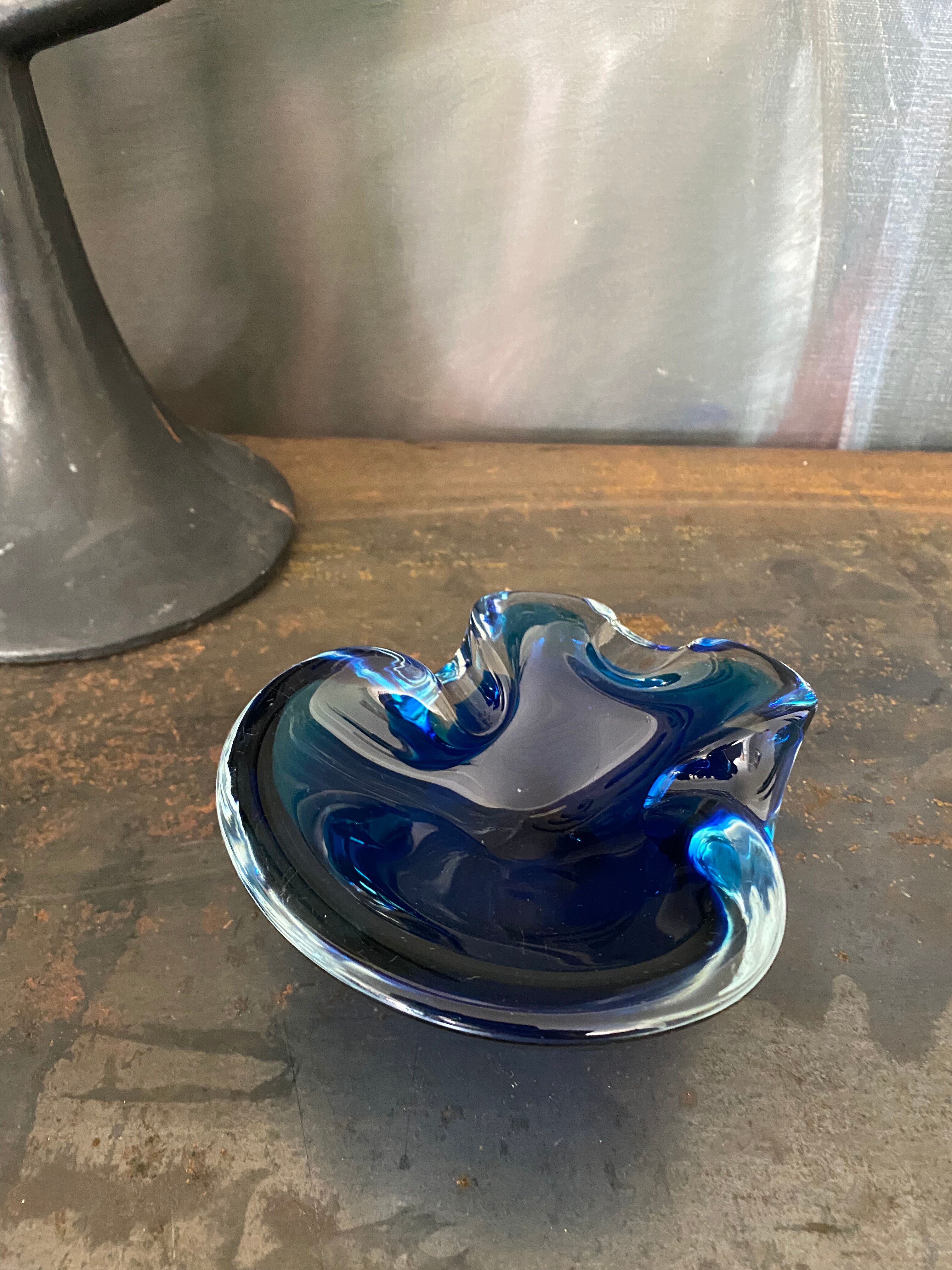 Cendrier verre de Murano vintage