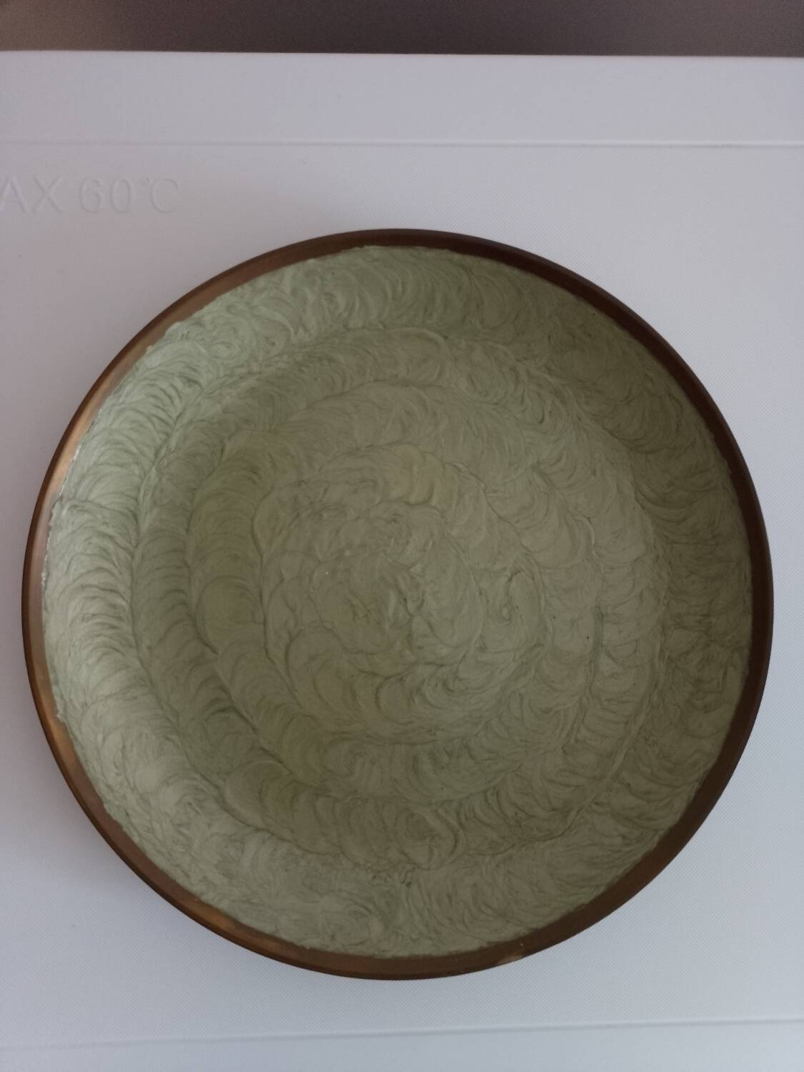 Cloisonné and brass plate