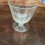 Art Nouveau Set of 32 Crystal Glasses - Engraved and Frosted Floral Pattern
