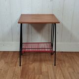 Side table turntable vinyl record holder