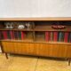 Mid-Century Retro Vintage Teak Bookcase by Herbert E. Gibbs 1960  Slim •