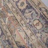 Vintage Turkish rug from Oushak, handwoven 66x730 cm