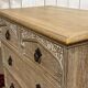 English commode in cerused oak from the 1950s.
