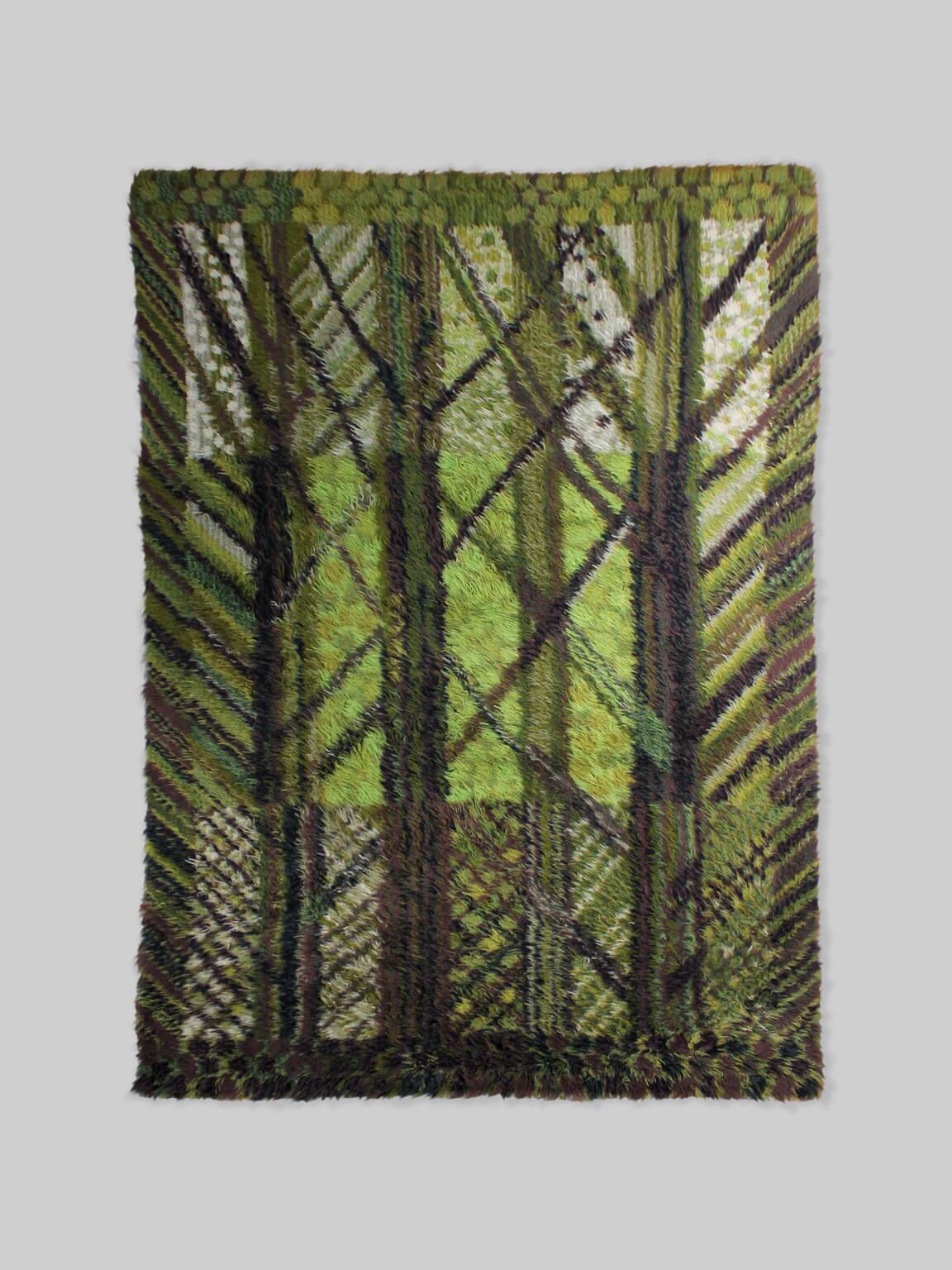 Marianne Richter “Kolmården” Pure Wool Rya Rug, 135x200cm