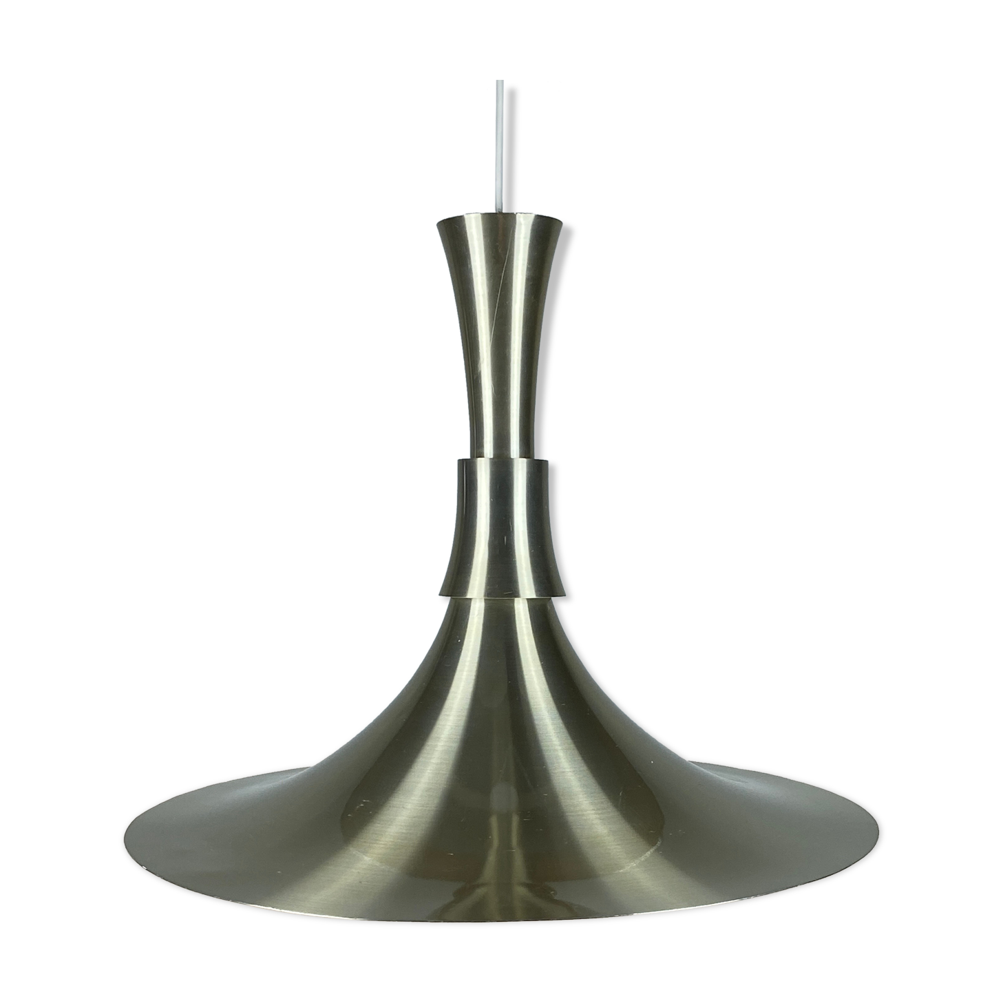 Trumpet shaped Pendant Lamp by Bent Nordsted for Lyskaer Belysning