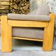 Scandinavian sofa 3-seater elm structure wool cushions chinée 1960
