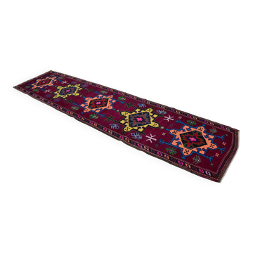 Turkish Multicolour Oushak Runner Sku 2063