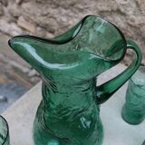 Vintage blown glass orangeade set