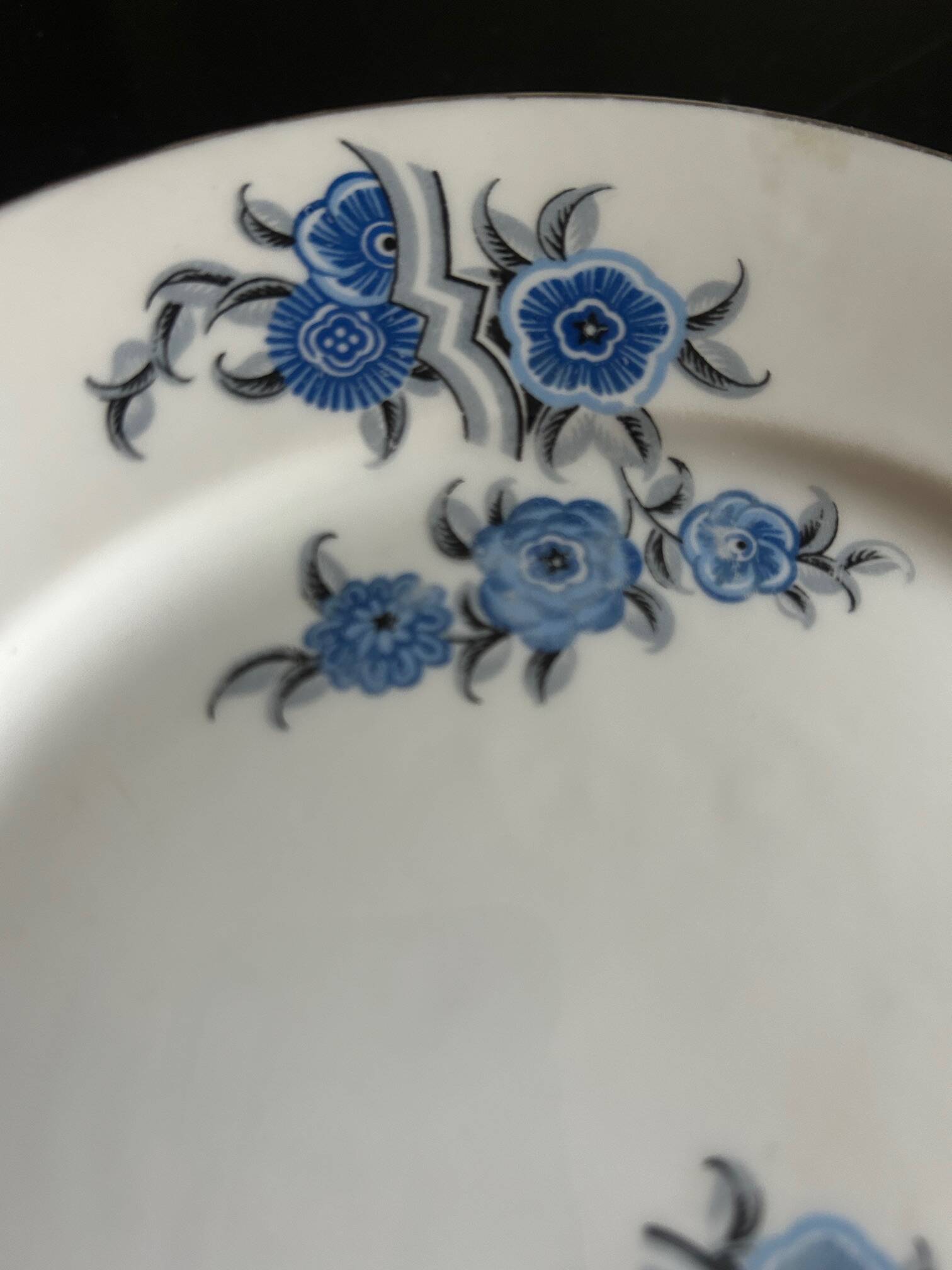 two Art Deco porcelain dishes F. Legrand & Cie