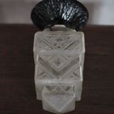 Art Deco pendant light, Art Deco tiered glass globe chandelier, skyscraper lamp