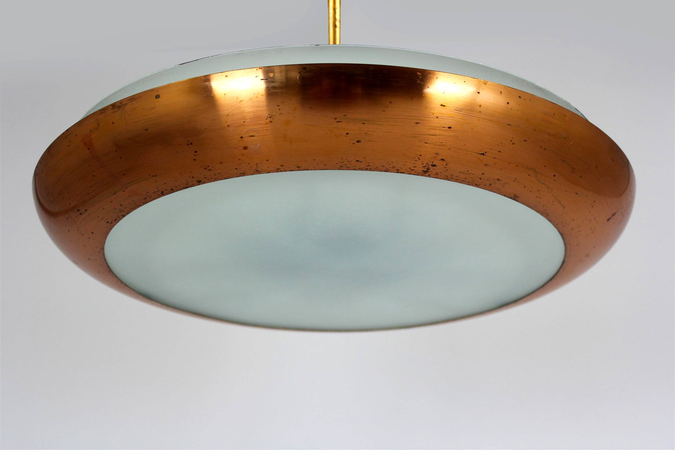 Bauhaus UFO Pendant Lamp by Josef Hurka for Napako, 1930s