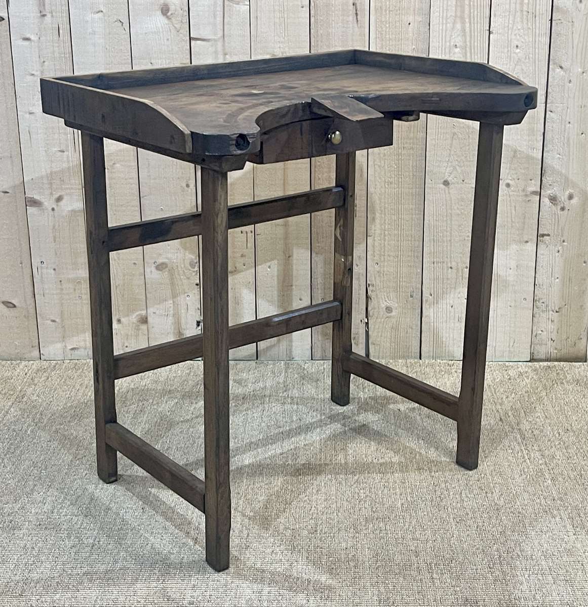 Table de travail de bijoutier en chêne début XXème