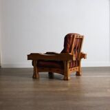 Hussar lounge chair by Luciano Frigerio, Italy 1970s