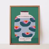 The Water Lilies by Claude Monet - Wall Poster 50x70cm