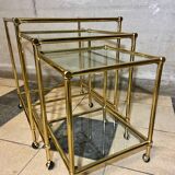Tables gigognes italiennes en laiton