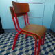 Paire de chaises d'école enfant vintage