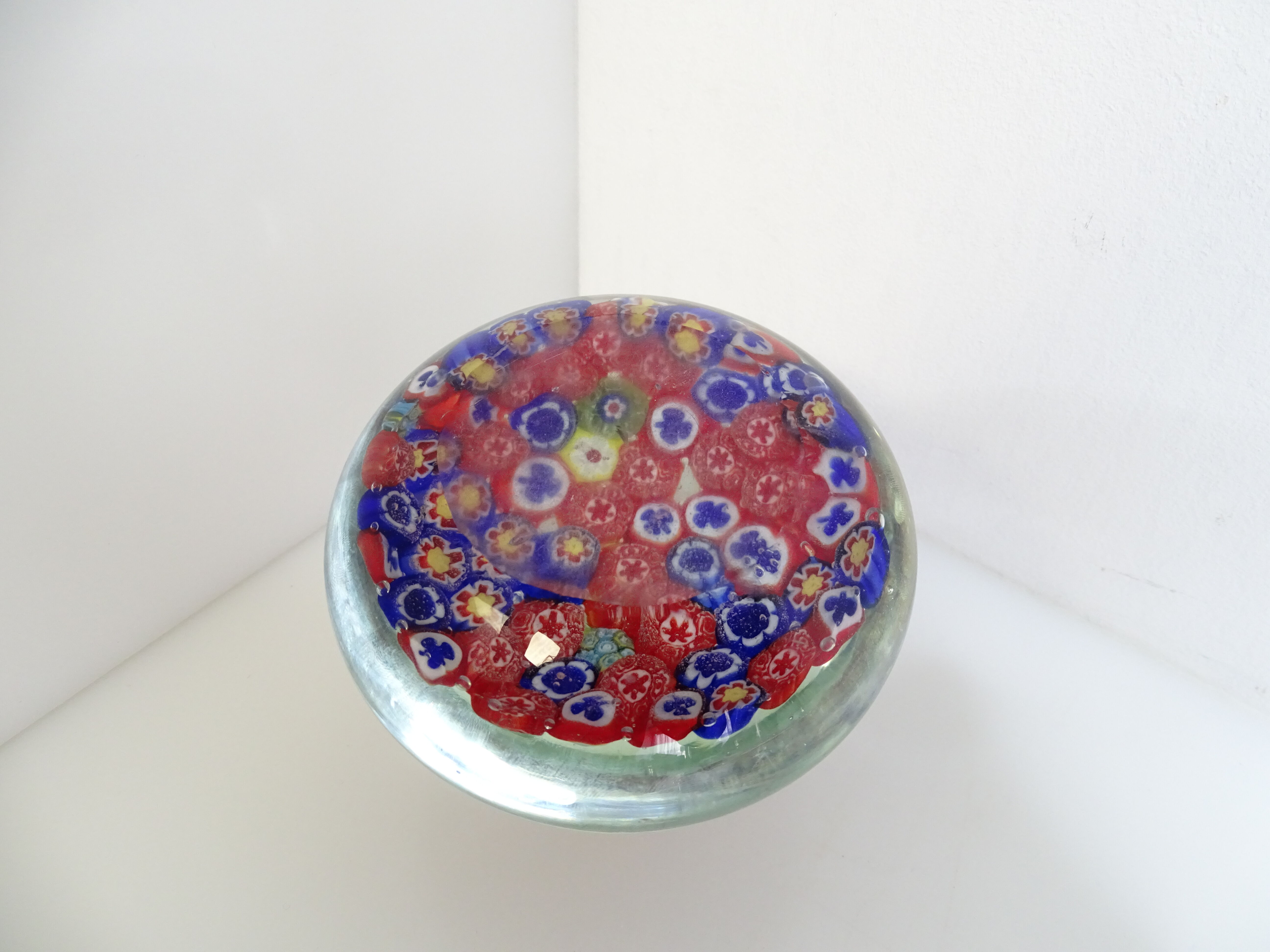 XXL paper press Murano Millefiori diameter 10 cm