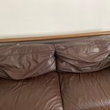 Nattuzi brown leather sofa