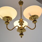 Mid-century chandelier, Czechoslovakia, 1970s