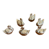 6 swan name holders
