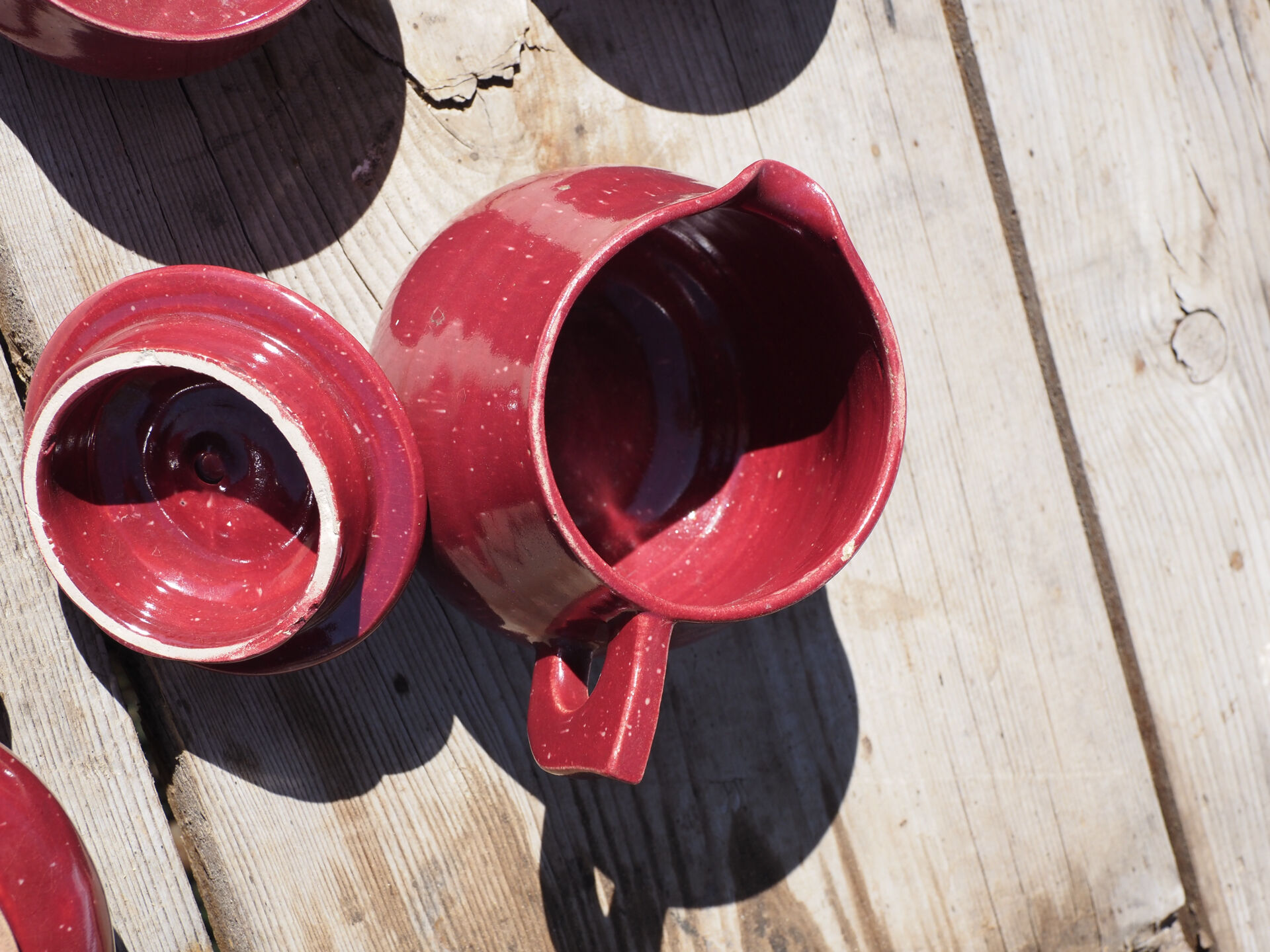 Art Deco Red Tea/Coffee Set