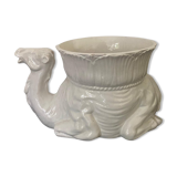 White Italian Ceramic Camel Flowerpot, Planter, Late 20th Century