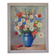 Oil on canvas still life Wild Flowers Géofournier