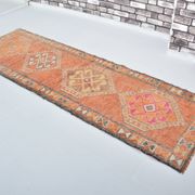 Tapis couloir Oushak vintage sku 3545