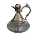 Small vintage carafe / jug in crystal and silver-plated metal – Style L