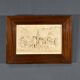Bas-Relief Painting in Petrified Limestone, signed CF.Becker – Late 19th century