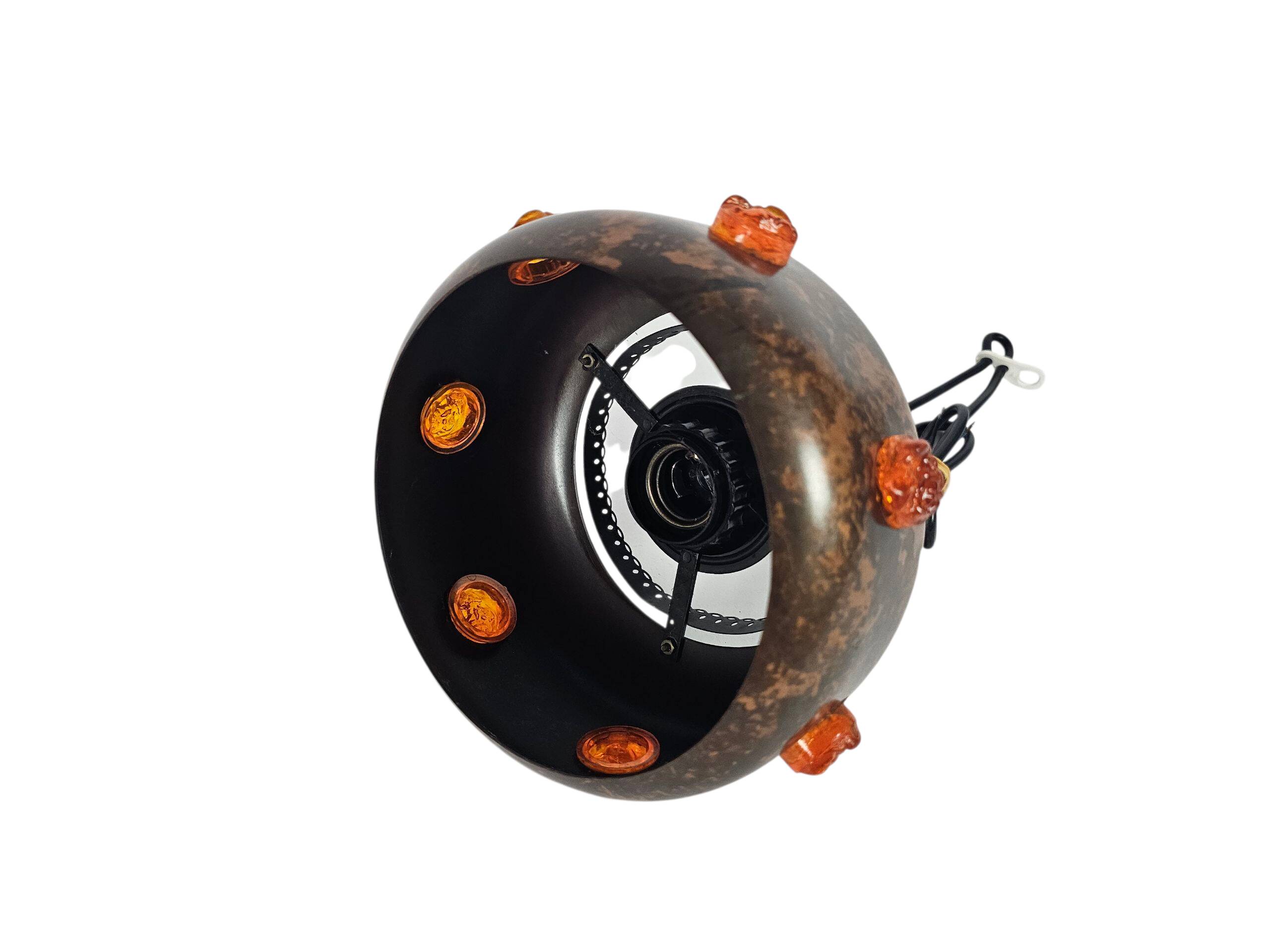 Herda Holland - pendant lamp - copper - Space ace - 80's