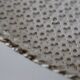 Round Mathieu Mategot tray in perforated metal, 1950, vintage
