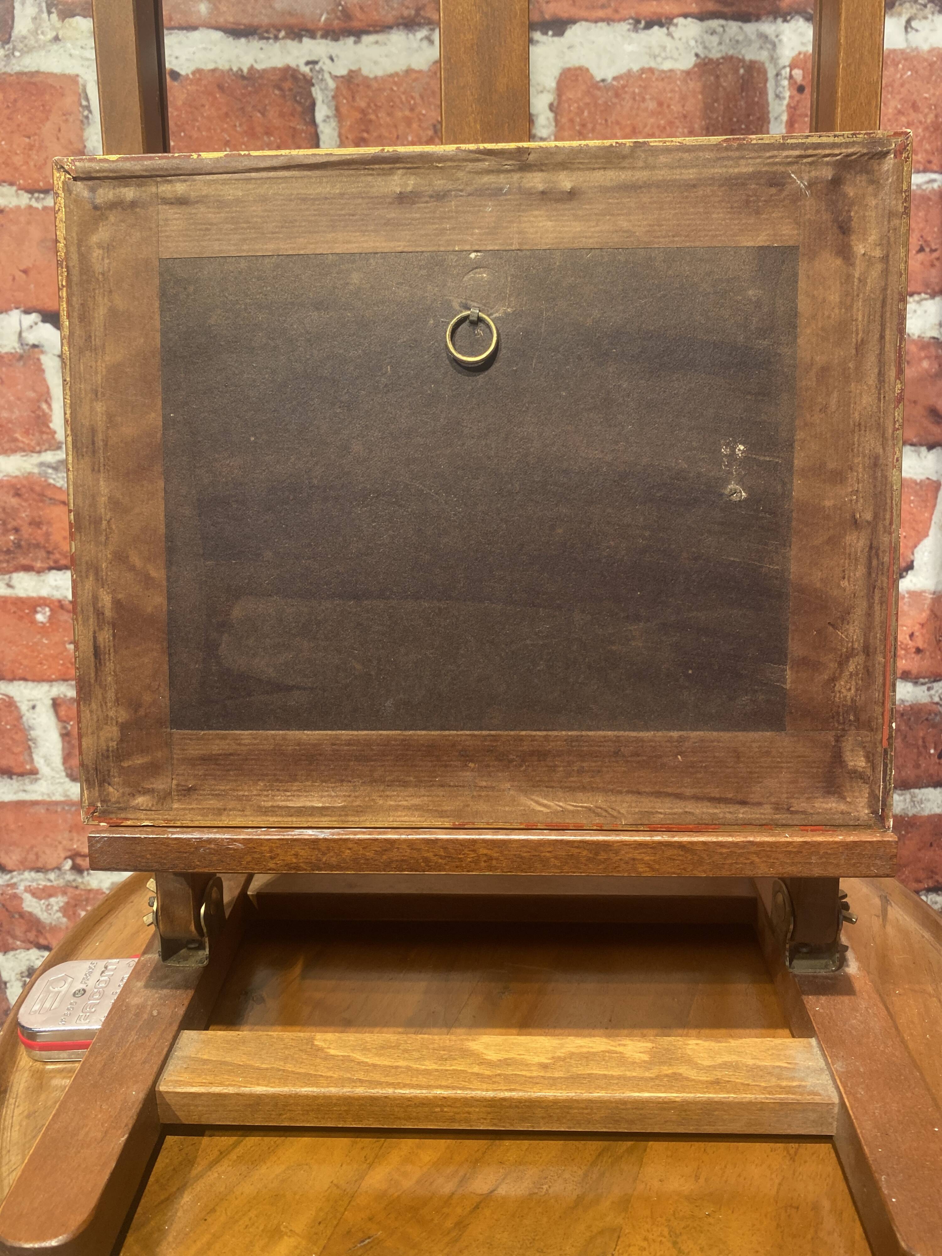 Painting on framed paper