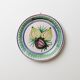 XXL vintage wall or collector's plate in ceramic - hand-painted fruit pattern, 3 figs - Sicily, Italy, 1960s - retro decoration, elegant gift idea