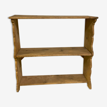 Raw wood shelf