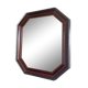 Hexagonal wooden mirror 1950