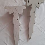 Duo of rococo style wall lamps