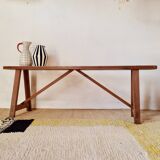 Old wooden farm bench L140