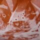 LORRAIN Daum Croismare Nancy Large orange and white marbled vase 1920s