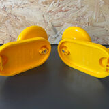 Coat rack yellow hook year 70/80 Italy