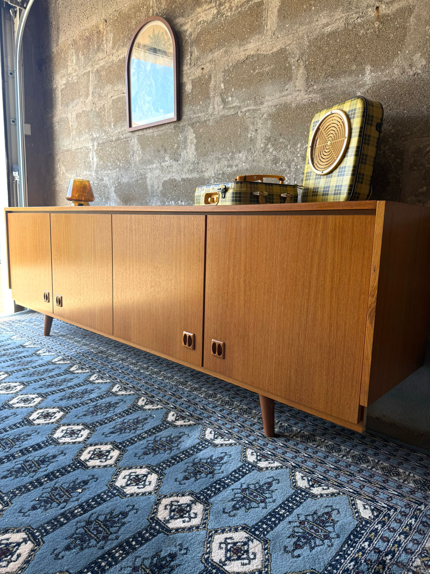Enfilade scandinave vintage en teck, 1970