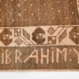 Brown & beige classic vintage rug